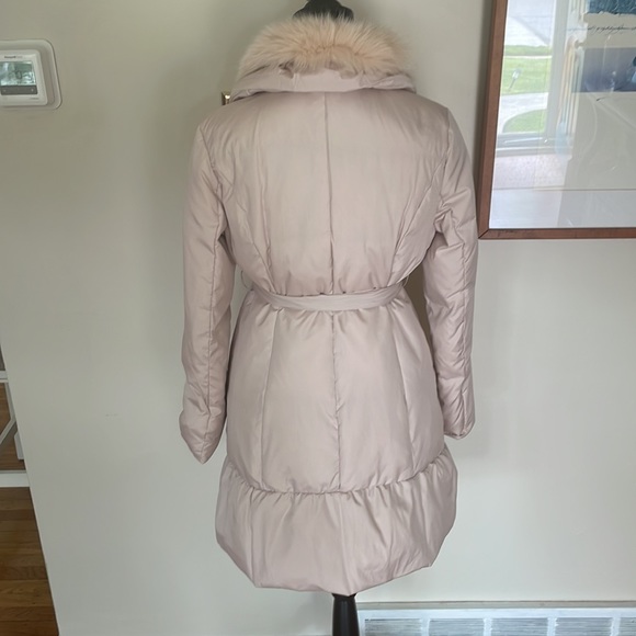 LD Prime Women’s Tie Waist Puffer Jacket with Removable Faux Fur Size Small - Picture 6 of 8